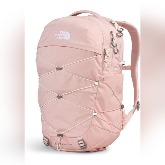 The North Face Women’s Borealis 27 L Laptop Backpack, Pink Moss / Gardenia White - Picture 2 of 6